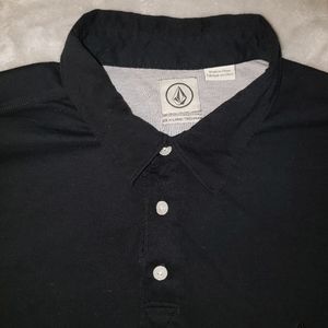 XL Black Volcom Polo